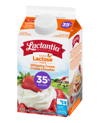 Crème à fouetter sans lactose 35 % Lactantia®