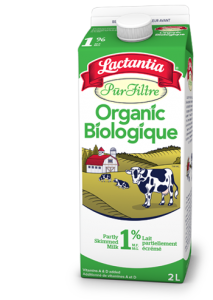 Lactantia® PūrFiltre Organic 1% Milk - Lait PūrFiltre Biologique 1% Lactantia®