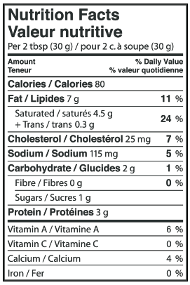 Nutrition Facts