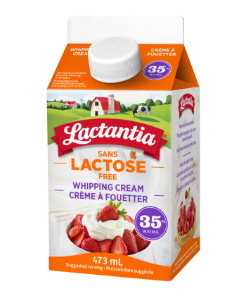 Crème à fouetter sans lactose 35 % Lactantia®