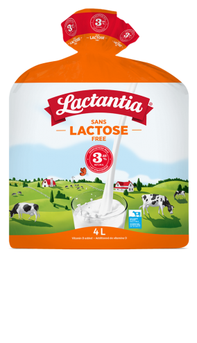 Lait sans lactose 3,25 % Lactantia® 4L
