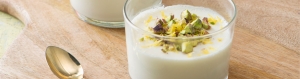 Honey Lemon Pistachio Panna Cotta